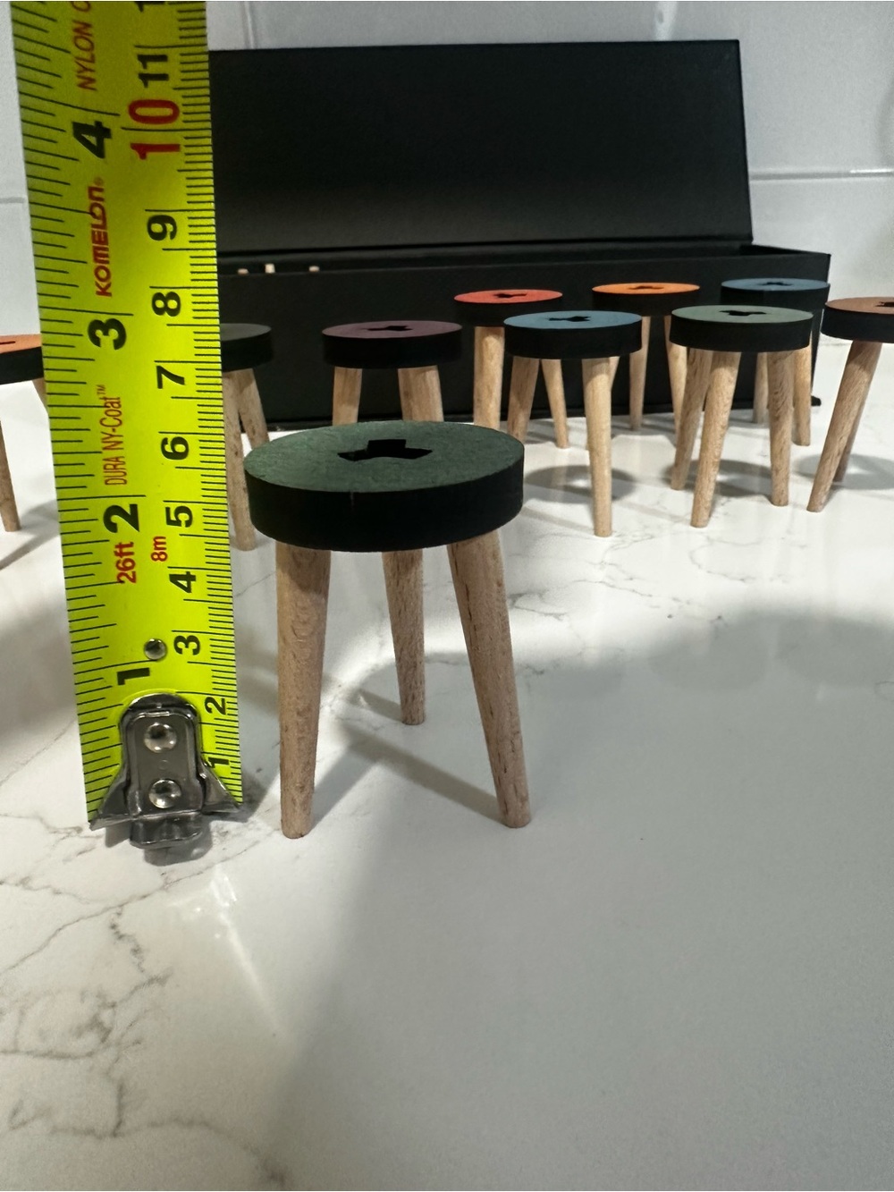 Mokuomo Los Taburetes: Wooden Stool Stacking Art Toy from Spain New MSRP $78 - Picture 9 of 14